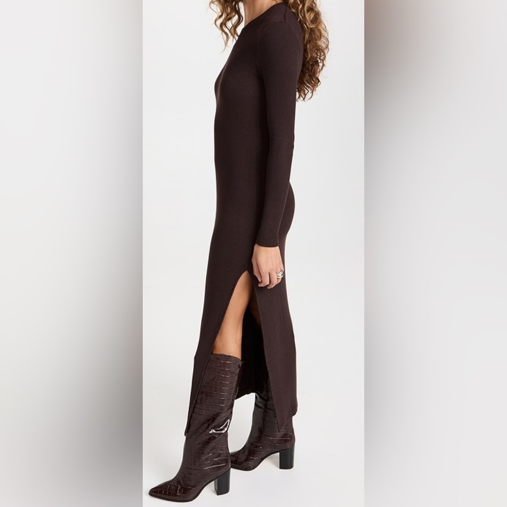 Enza Costa Knit Crew Sweater Dress